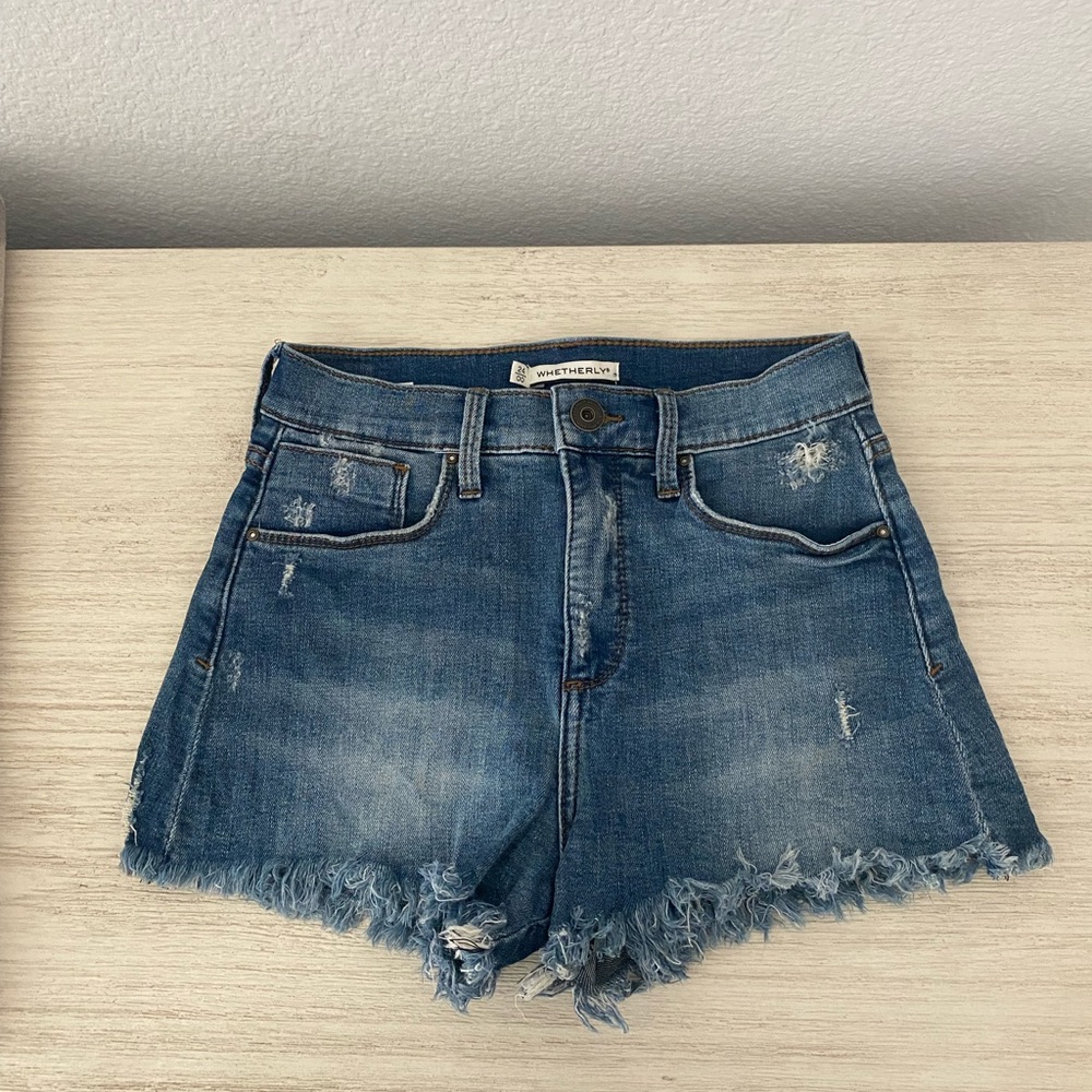Hi-rise Denim Shorts
